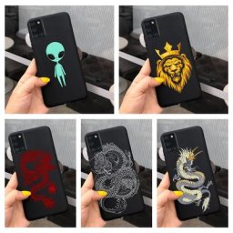 Coque arrière en Silicone souple pour samsung étui de luxe noir pour Galaxy A31 SM-A315F A31 6.4