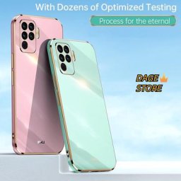 Coque de téléphone pour Oppo A94 4G F19 Pro Reno5 F Reno5 Lite couleur unie bord droit placage