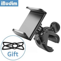IBudim – support de téléphone portable pour vélo rotatif à 360 ° support universel pour guidon de