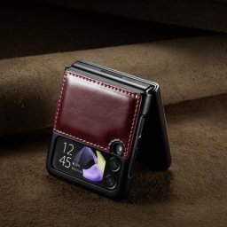 Étui en cuir fin antipoussière pour Samsung Galaxy Z Flip4 Flip5 Flip 5 3 Flip3 Flip 4 5G ZFlip4