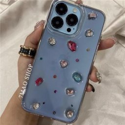 Coque transparente en diamant de haute qualité pour iPhone INS coréen coque arrière pour iPhone 14