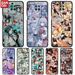 Genshin Impact Anime Case pour Xiaomi Redmi 9A 10A 9C 9T 10C K40 Gaming K50 Pro Snap7A 8A