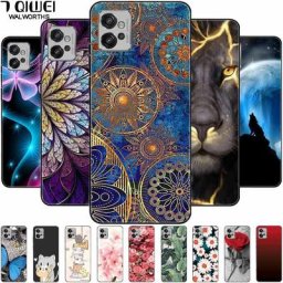 Pour Moto G32 Cas G 32 Imprimé Doux TPU Noir Coque Funda pour Motorola Moto G32 MotoG32 Téléphone
