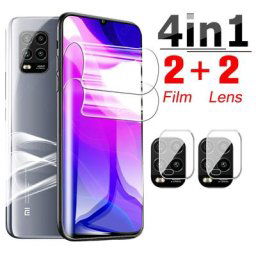Film Hydrogel de Protection 4 en 1 pour Xiaomi Mi 10 Lite 5G protecteur d'écran pour objectif
