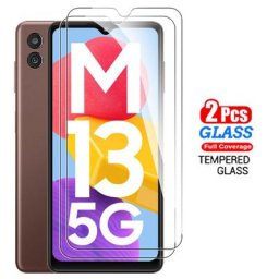 Protecteur d'écran 2 pièces couverture complète en verre trempé pour Samsung Galaxy M13 M23 M33