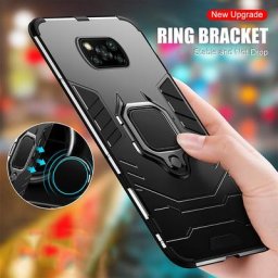 Coque de téléphone antichoc avec anneau magnétique pour voiture étui pour pMédiateur phones x3 pro