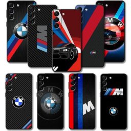 Coque de téléphone BMW LOGO Sports Black Blue Car coque pour Samsung Galaxy S23 S22 S21 S20 FE