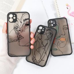 Kd'appareils Line Drawing Phone Case iPhone 13 11 12 13 Pro Max Poly 8 7 12 Mini XS Max 6
