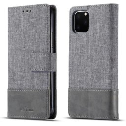 Étui portefeuille en cuir à rabat en toile pour iPhone 13 12 Pro Max SE 2020 11 Pro 5 5S SE