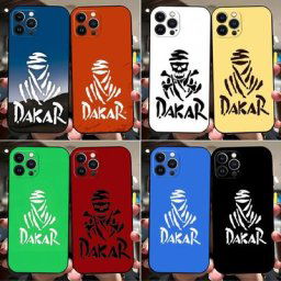 Coque arrière antichoc avec Logo du rallye Dakar pour Apple IPhone compatible modèles 13pro Max