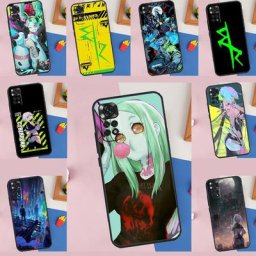 Coque de protection Cyberpunk Edgerunners pour Xiaomi coque Anime Redmi Note 12 11 10 9 8 Pro 8T