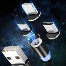 Tutew flux éclairage lumineux magnétique 8 broches USB câble pour iPhone XR X 7 8 Micro USB chargeur