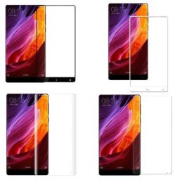 Protecteur d'écran pour Xiaomi couverture complète en verre trempé noir et blanc pour Mi MIX 2 2S