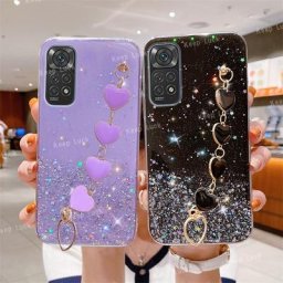 Coque de téléphone Love Coussins Wrist JOPhone coque pare-chocs à paillettes Xiaomi Redmi Note 11
