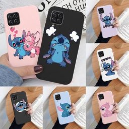 For Huawei P40 Lite 4G Nova 7i 6 SE Case Stitch Cartoon Funny Back Cover Soft Silicone Camera