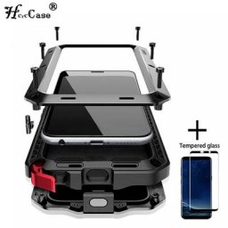 Armure de protection en métal précieux pour Samsung Galaxy coque de protection rapide S7 Edge S8