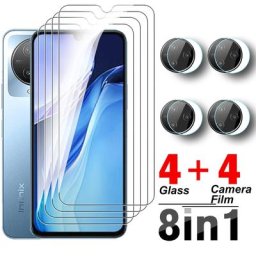 Protecteur d'écran pour objectif de caméra Film en verre trempé pour Infinix Note 12 2023 8To1 4G