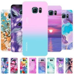 Étui en silicone souple et transparent pour Samsung Galaxy Dock coque mignonne pour modèles S 6