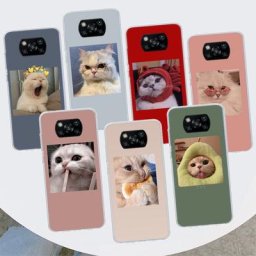 Coque de téléphone Xiaomi Super jolie mignon chat chaton pour Poco X3 GT X5 X4 NFC M4 Pro M3 M2