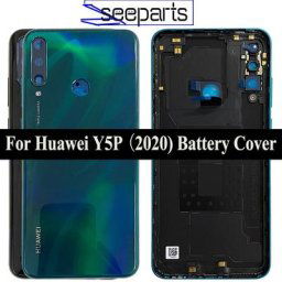 Pour Huawei Y6p MED-LX9 MED-LX9N Couverture Arrière Arrière de Logement De Porte De Batterie De