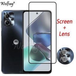 Protecteur d'écran en verre pour Motorola Moto couverture complète verre d'appareil photo