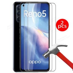 Étui en verre trempé pour Oppo Reno 5 coque de téléphone lunettes de sécurité Reno 5 4G 5G RE