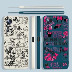 DISNEY-Coque de téléphone ultra liquide coque arrière Funda UL Xiaomi Mi 12X 12 11T 11i 11