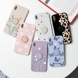 Coque pour Huawei P20 Pro Lite étui en Silicone TPU mat avec support