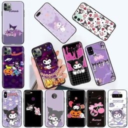 B-4 Kuromi Soft Case for Samsung Galaxy A30 A30S A40S A41 A53 A6 A7 A8 Plus A9 A81 A82 F62 Note 8 9