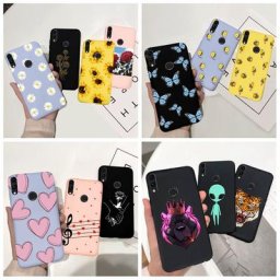 Étui de protection peint pour Huawei Honor 8A 8 A couverture arrière fleur papillon dessin animé