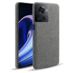 Pour OnePlus 10R ACE Étui Rigide PC anti-dérapant Ultra Mince Tissé Tissu Textile Couverture Arrière