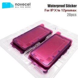NOVECEL 20pcs Full ORI Autocollant imperméable à l’eau pour iPhone X Xs 11 12 13 14 Pro Max 12mini