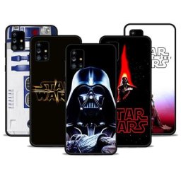 Coque de téléphone en TPU souple noir Star VAN Dark Vador Yoda Samsung Galaxy A72 A52 A71