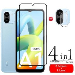 Protecteur d'Écran en Verre pour Xiaomi Redmi A1 2022 Couverture Complète 6 en 1
