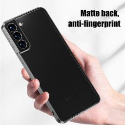 Coque transparente à cadre carré étui de luxe pour Samsung Galaxy S21 Ultra S21 FE S21 Plus S22
