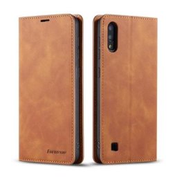 Étui portefeuille en cuir pour Samsung Galaxy A10 et M10 porte-cartes magnétique de luxe