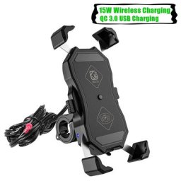 Hurbike-Support de téléphone pour moto chargement sans fil support de téléphone support de