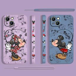 TureLove-Coque de téléphone Minnie Disney avec UL coque Capa pour Apple iPhone 14 13 12 Mini 11 Pro