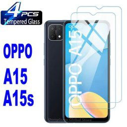 Lot de 2 ou 4 films protecteurs d'écran en verre pour OPPO A15 A15s