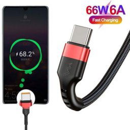 SnapUSB Type C Câble pour Samsung Xiaomi Huawei 66W PD USB C Câble Mate 40Pro Charge Rapide Câble