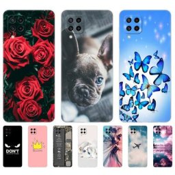 Coque arrière antichoc en silicone 6.4 pouces étui souple pour Samsung Galaxy M22 M32 4G M 22 32