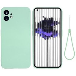 Coque en silicone liquide souple de qualité supérieure avec flocage à l'intérieur coque avec sangle