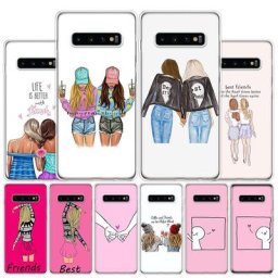 Coque de téléphone assortie Best Friends BFF étui souple pour Samsung Galaxy S23 S22 S21 Ultra