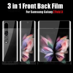 Protecteur d'écran souple 3 en 1 film hydrogel transparent ou conviviale ré pour Samsung Galaxy Z