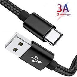 Câble USB de type C en nylon tressé pour Xiaomi Redmi K20 Pro et Samsung Galaxy S8 cordon de charge