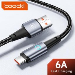 Toocki – câble USB Micro et Type C 6A SCP charge rapide transfert de données compatible avec