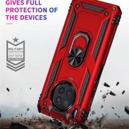 Coque blindée antichoc en Silicone avec anneau support étui pour Huawei Y7A Y9A Nova 8i Y60 pour