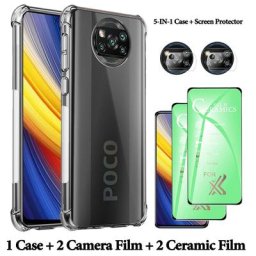 Film Céramique Coque poco x3 Antichoc Protection Case poco x4gt Coque poco f3 f2 m3 poko x4 pro 5g
