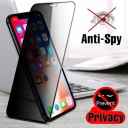 Verre de protection anti-espion pour iPhone Protecteur d'écran privé pour iPhone 8 6 6S Plus