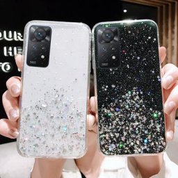 Coque de téléphone à paillettes Bling de luxe pour Xiaomi coque en silicone transparent étoile pour